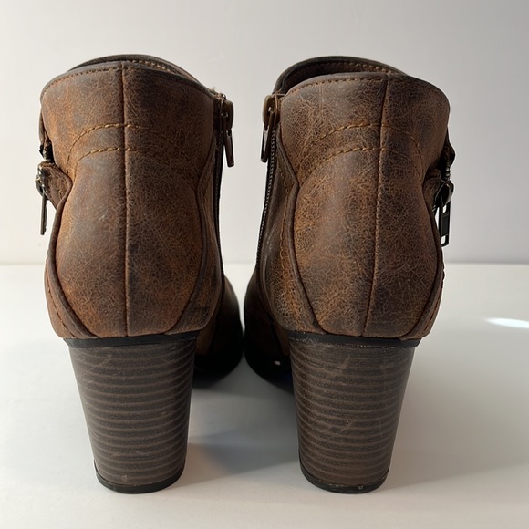 Rampage Brown Ankle Booties Size 8 - Picture 6 of 9